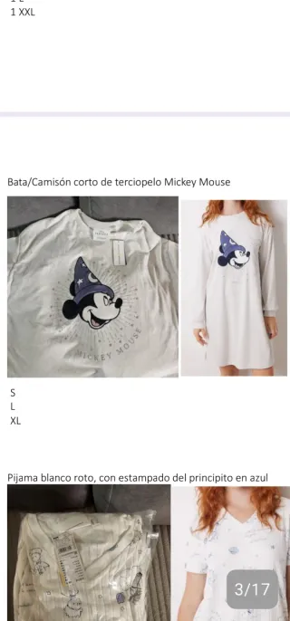 Pijama, bata, camisón hasta la rodilla