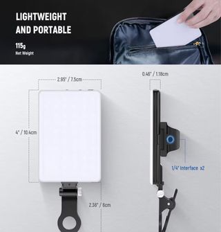 Luz LED Portátil para Vídeo e Foto