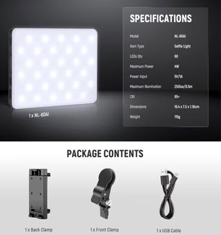 Luz LED Portátil para Vídeo e Foto