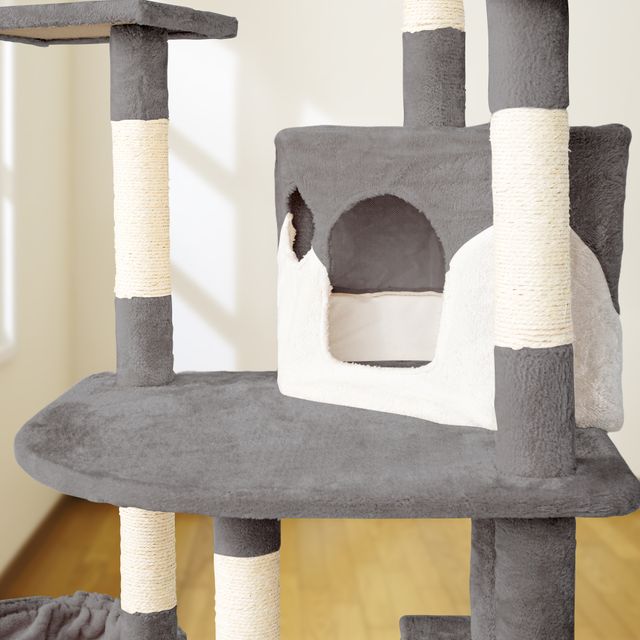 Albero gratta per gatti TIGRA grigio