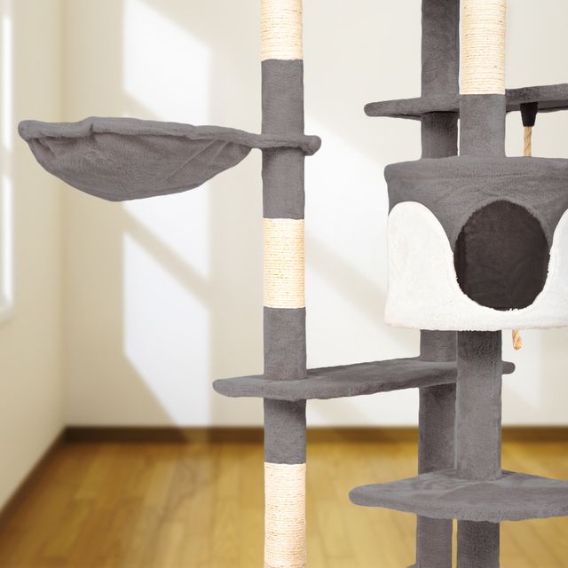 Albero gratta per gatti TIGRA grigio