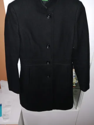 Abrigo de vestir negro señora