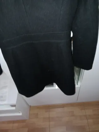 Abrigo de vestir negro señora