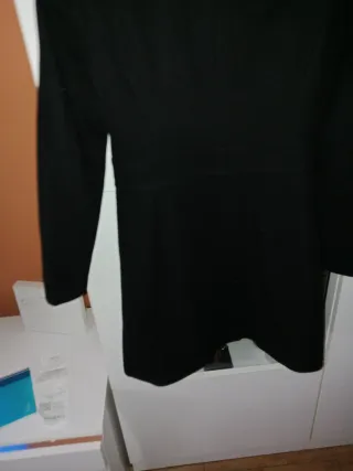 Abrigo de vestir negro señora