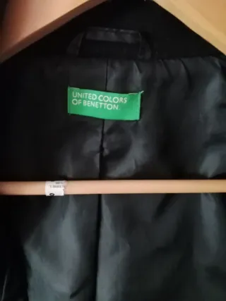 Abrigo de vestir negro señora