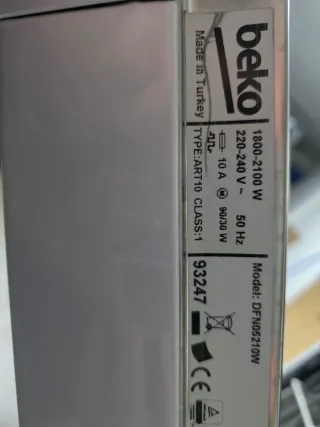 Lavastoviglie Beko DFN05210W Bianca