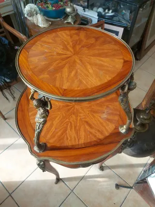 Mesa Gueridon Napoleón III Antigua