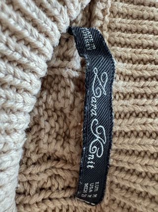 Jersey punto beige Zara