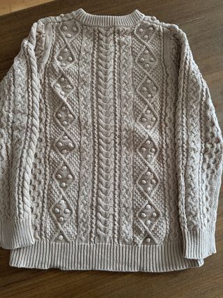 Jersey punto beige Zara