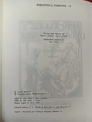 JOAN AMADES, FOLKLORE DE CATALUNYA, RONDALLÍSTICA