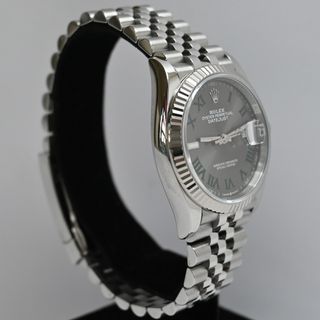 Rolex Datejust 36mm Wimbledon Bisel Oro Blanco