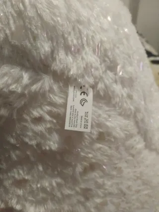 Peluche Unicorno Bianco Glitter Gigante