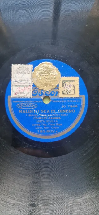 7 discos de gramofono