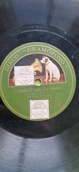 7 discos de gramofono