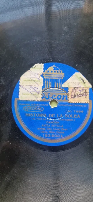 7 discos de gramofono