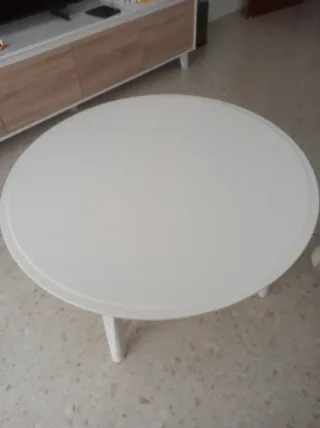 Mesa redonda blanca Ikea