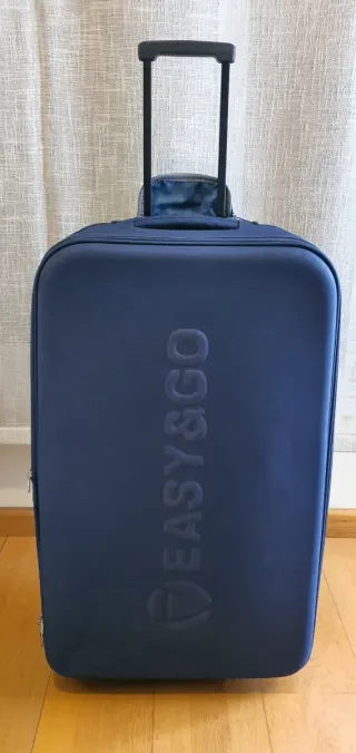 Maleta ruedas Easy&Go lona azul 74x40x20
