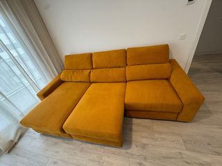 Sofá Cama GATO PRETO 3 Cuerpos amarillos/mostaza