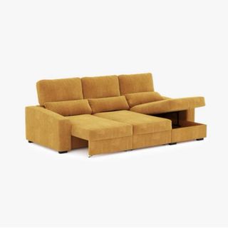 Sofá Cama GATO PRETO 3 Cuerpos amarillos/mostaza