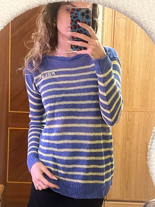 Polo Ralph Lauren Jersey Rayas Lino Talla XS