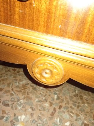 Conjunto dormitorio vintage madera