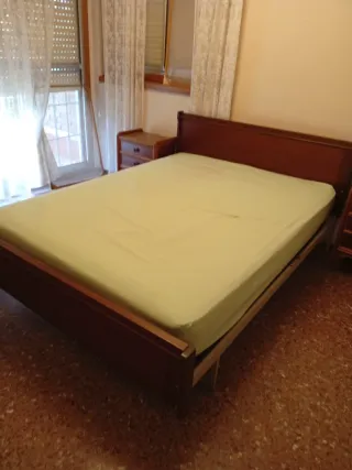 Conjunto dormitorio vintage madera