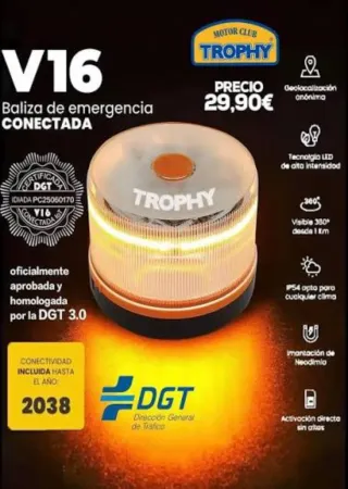 Baliza V16 DGT Conectada Geolocalizada