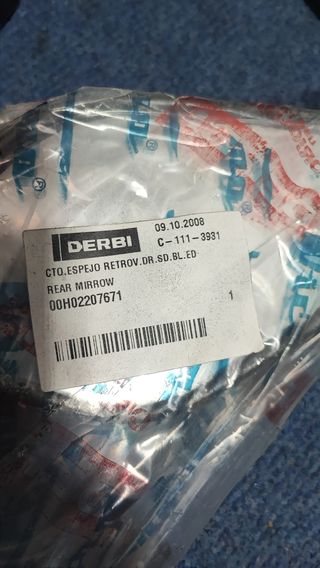 Espejo Retrovisor Derbi Senda Derecho Original