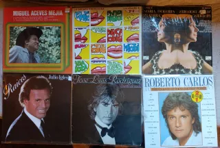 Lote 6 Vinilos LP Miguel Aceves, Julio Iglesias, R