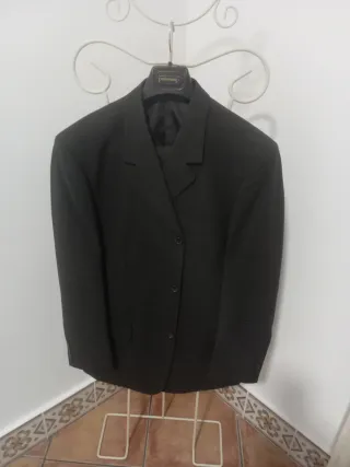 Traje de chaqueta tres piezas gris marengo