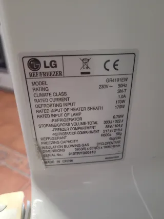 Frigorífico LG combi No Frost Blanco