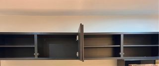 Módulos armario salón madera