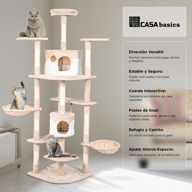Albero gratta per gatti TIGRA beige