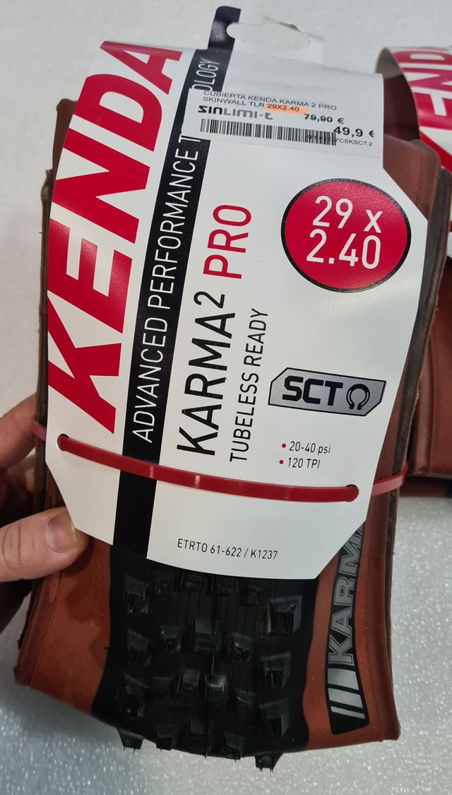 2 Coperture Kenda Karma2Pro 29x2.40 pronte per tubeless