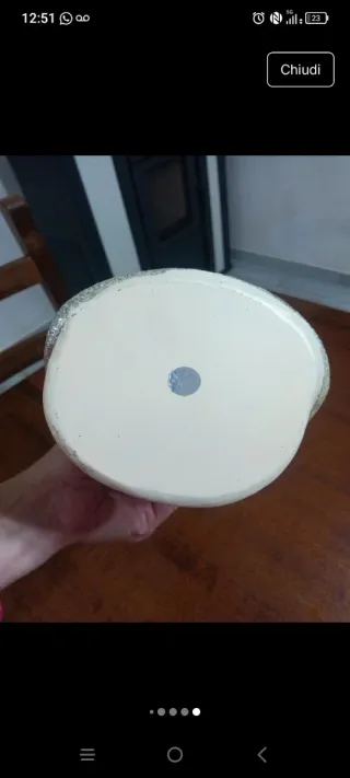 Statuina Babbo Natale Ceramica Decorata