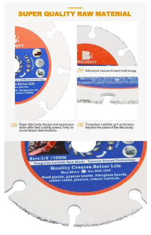 Discos 75mm: 1 madera+1 azulejos+5 corte+2 flap