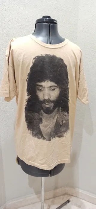 Camiseta Camarón manga corta beige