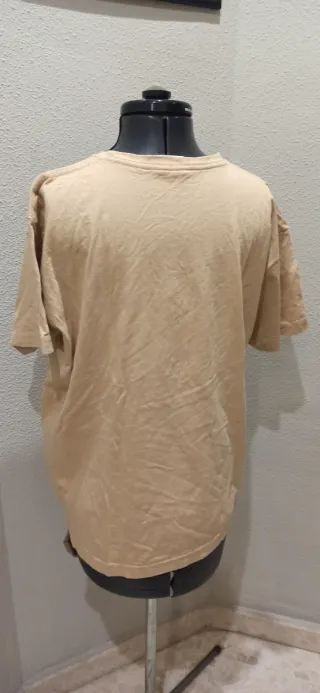 Camiseta Camarón manga corta beige