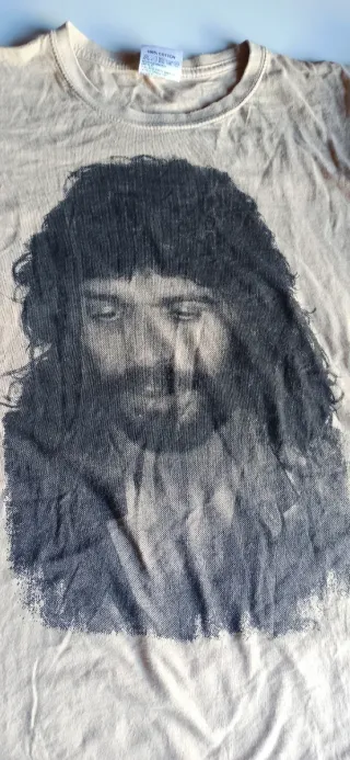 Camiseta Camarón manga corta beige