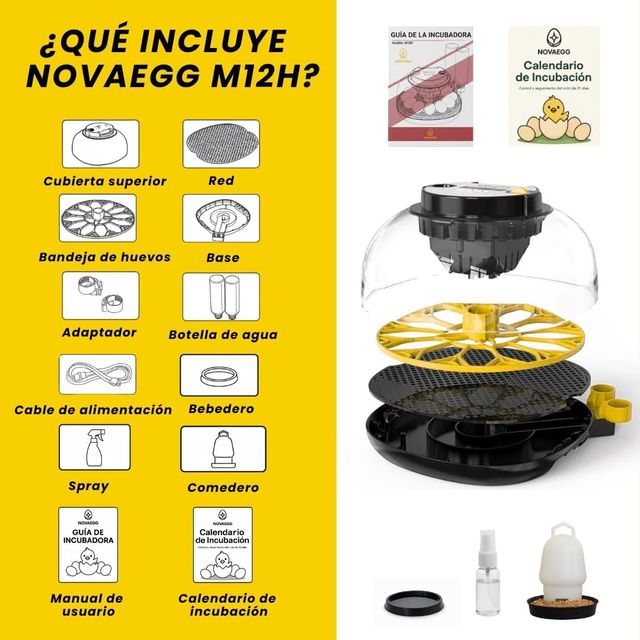 NUOVO - Incubatrice automatica per 12-16 uova