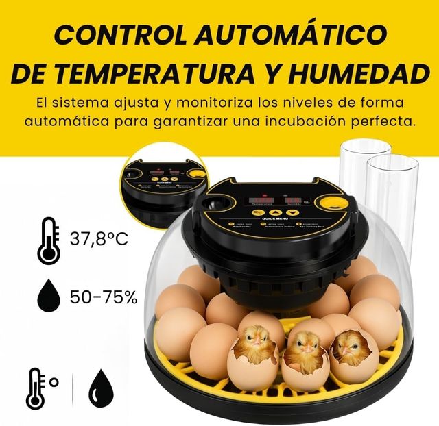 NUOVO - Incubatrice automatica per 12-16 uova