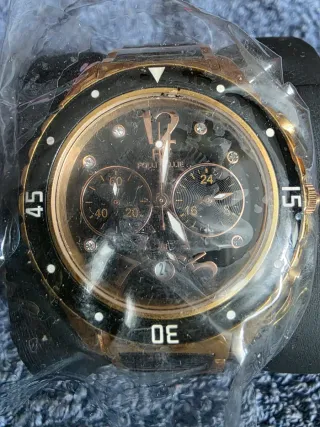 Reloj Follie Follie Negro y Dorado