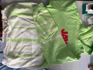 Sudadera Jaws Tie-Dye Verde y Blanca