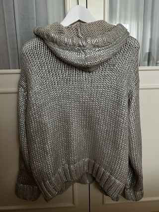 chaqueta plateada Zara