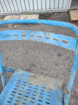 Sillas industriales Plegables antiguas