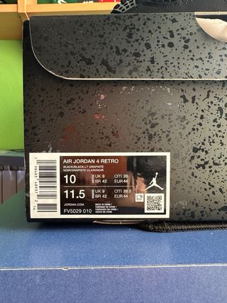 Nike Jordan 4 Black Cat talla 44