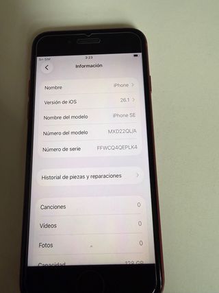 iPhone SE 2022 Rojo 128GB