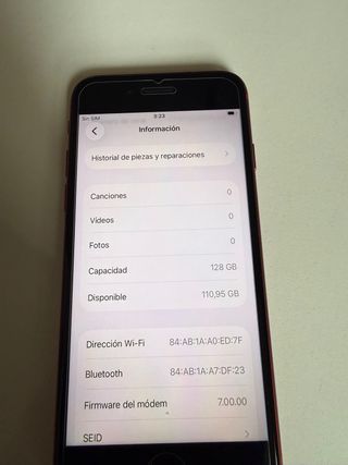 iPhone SE 2022 Rojo 128GB