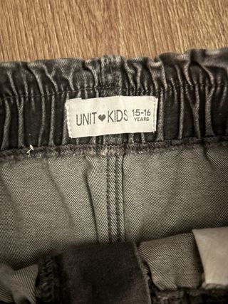 Falda vaquera niña gris T. 15/16 años