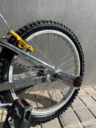 BMX Pista Cromada, pegs enormes incluidos...